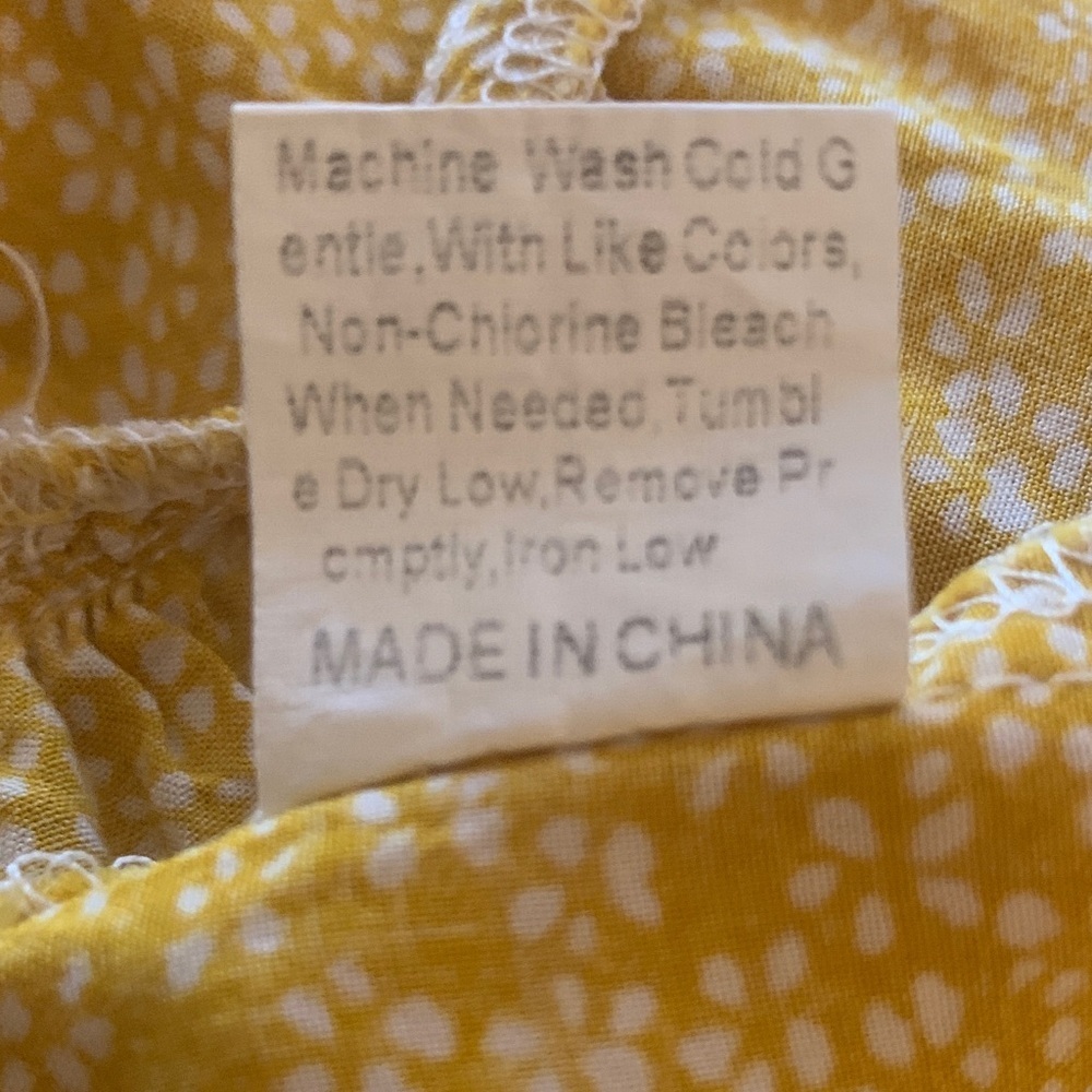 ROMWE Yellow Button-Front Mini Dress - Picture 6 of 6
